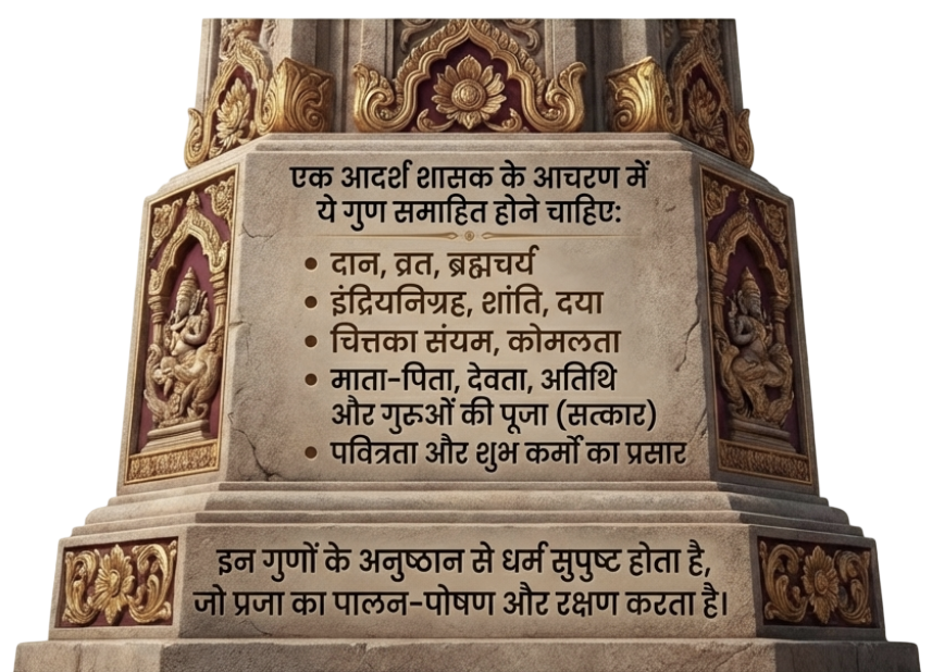 आदर्श राजाका आचरण