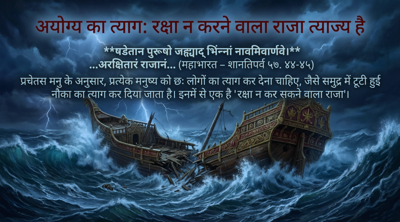 षडेतान पुरूषो जह्यात्