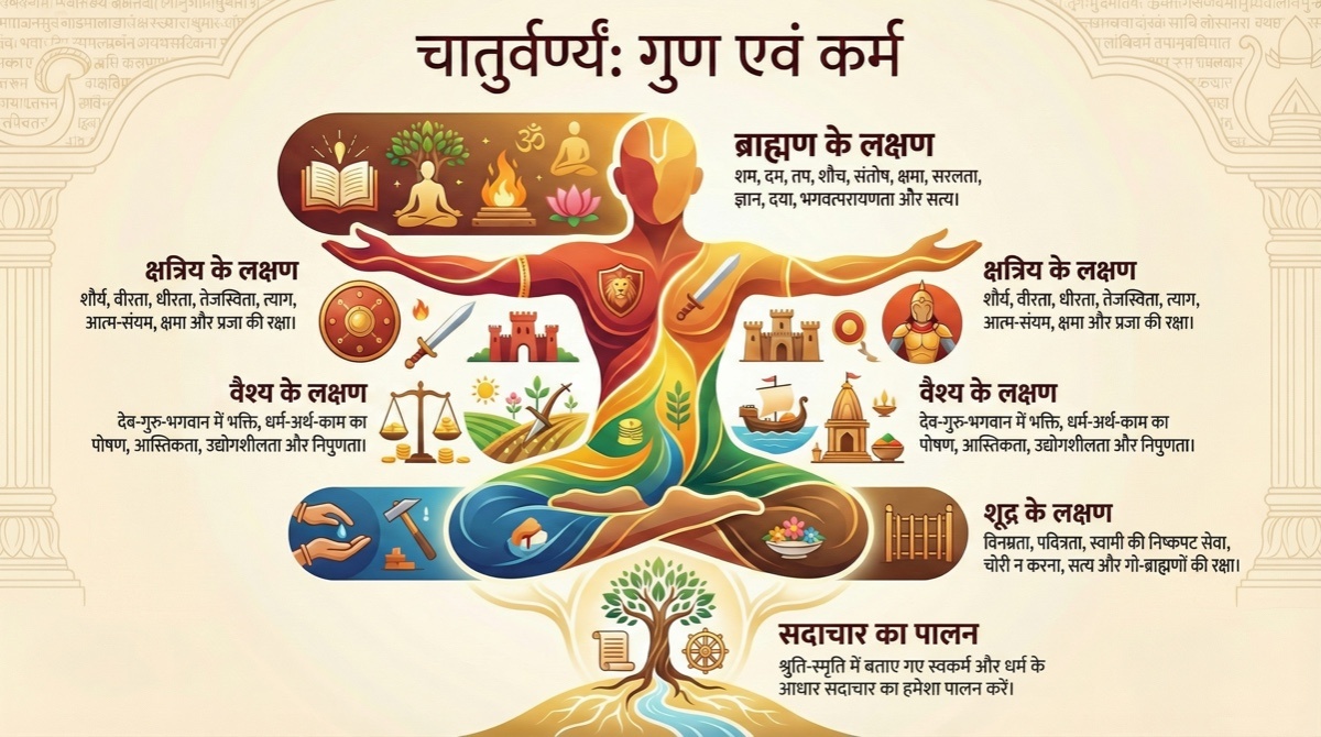 चातुर्वर्ण्यस्य लक्षण: