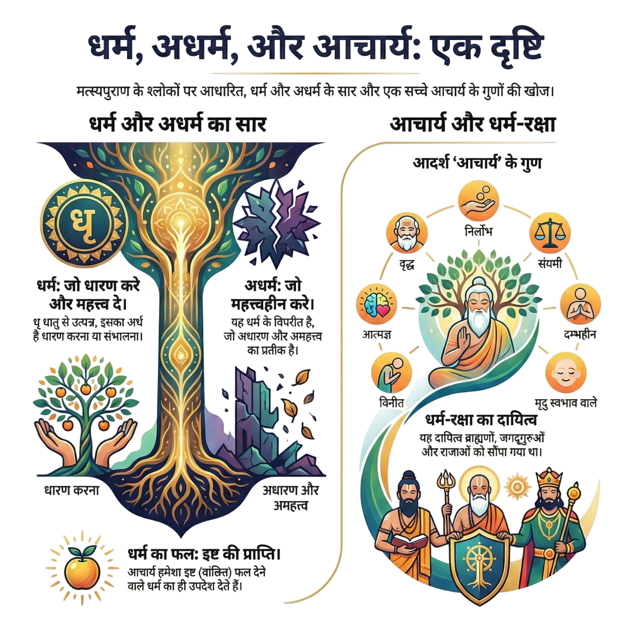 धर्म, अधर्म और आचार्य