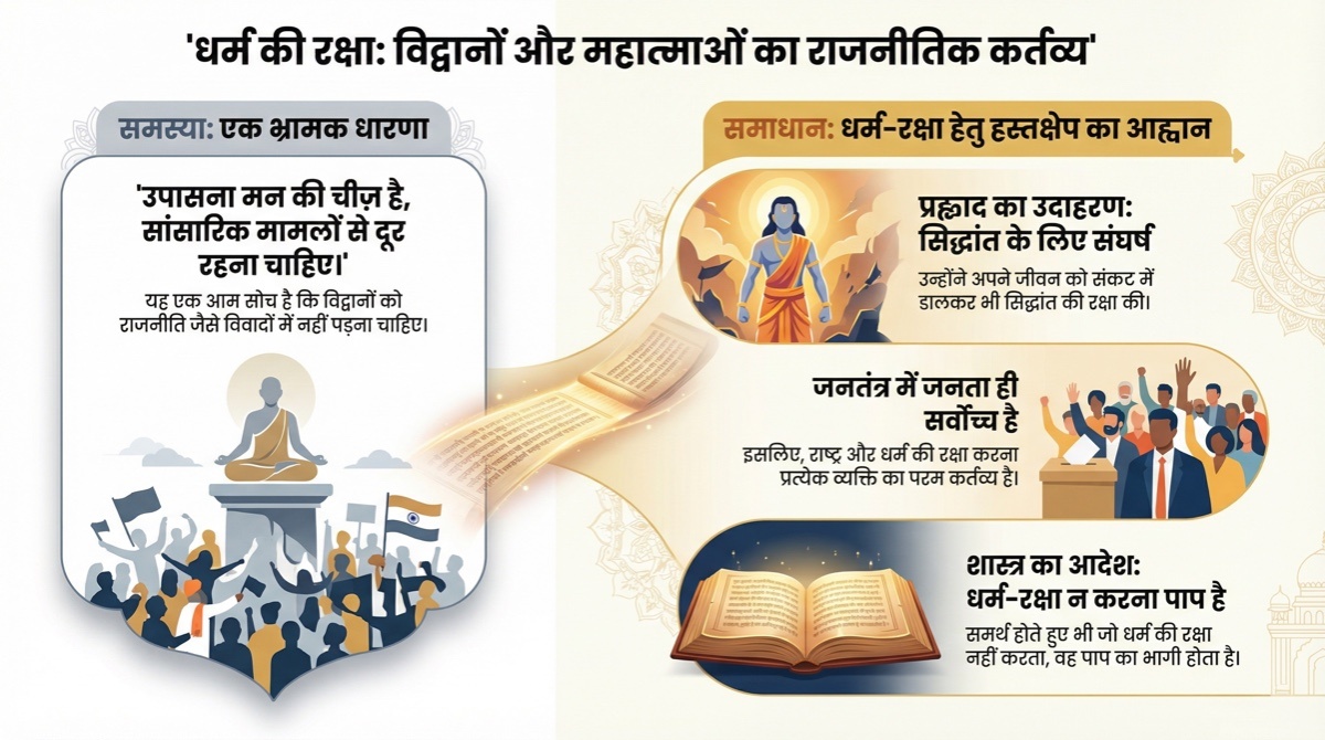 धर्म रक्षा विद्वानों का राजनीतिक कर्तव्य