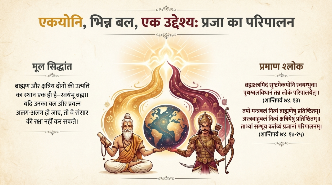 एक योनि, भिन्न बल, एक उद्देश्य