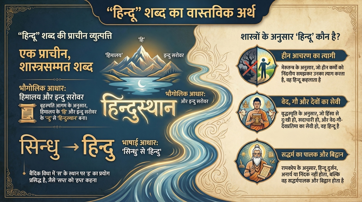 &ldquo;हिन्दू&rdquo; शब्द का वास्तविक अर्थ