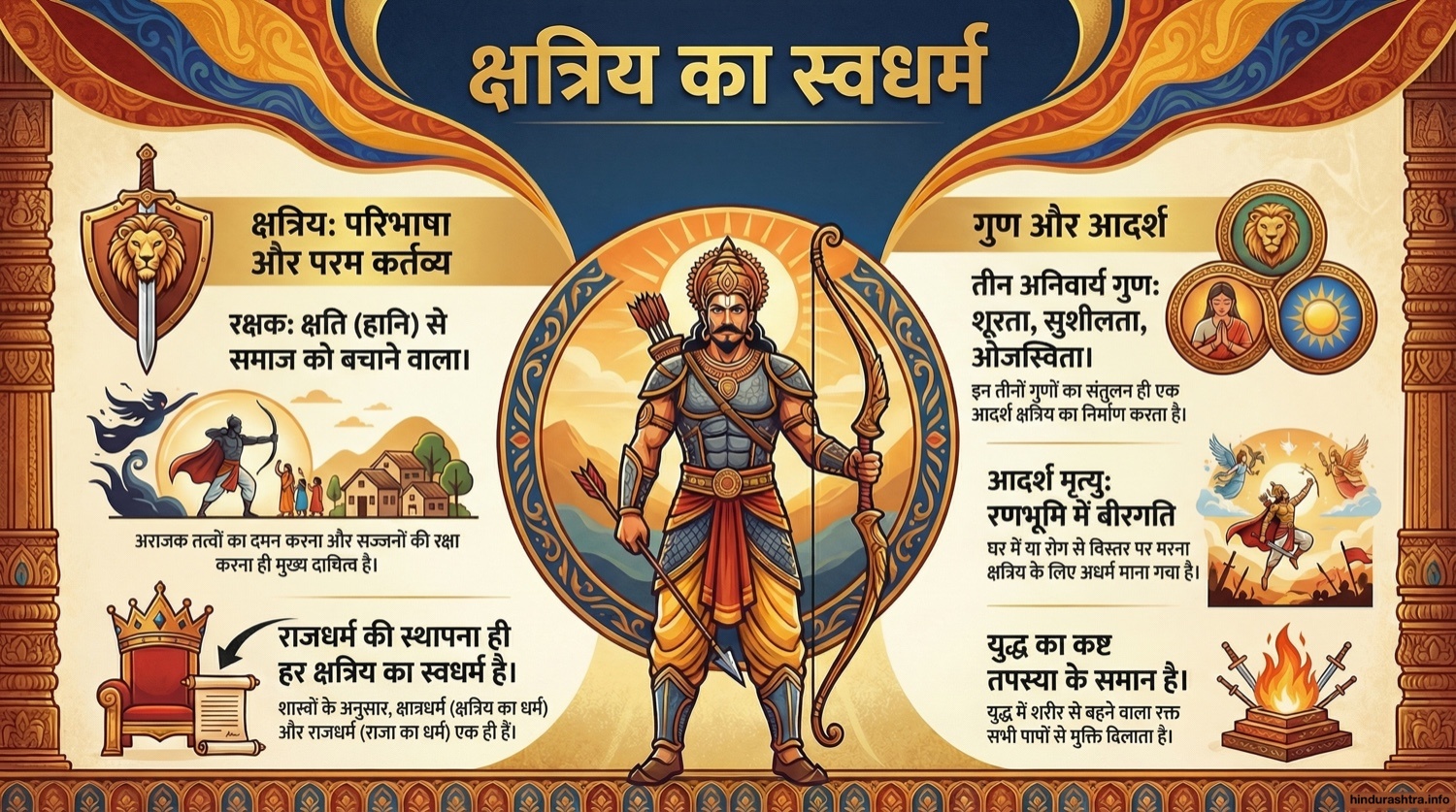 क्षत्रियका स्वधर्म - धर्म, कर्तव्य और आदर्श