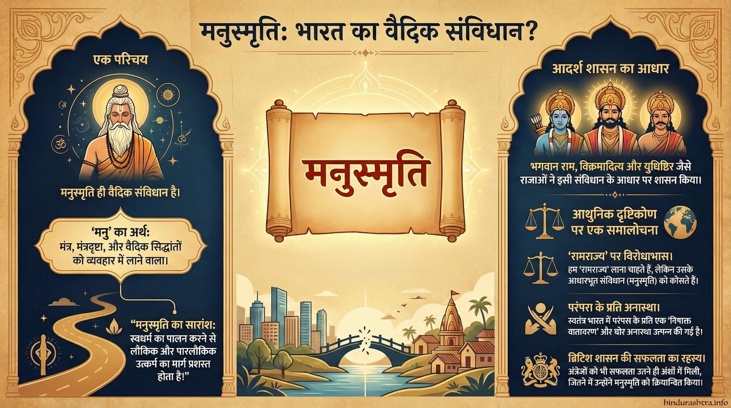 मनुस्मृति - भारतका वैदिक संविधान