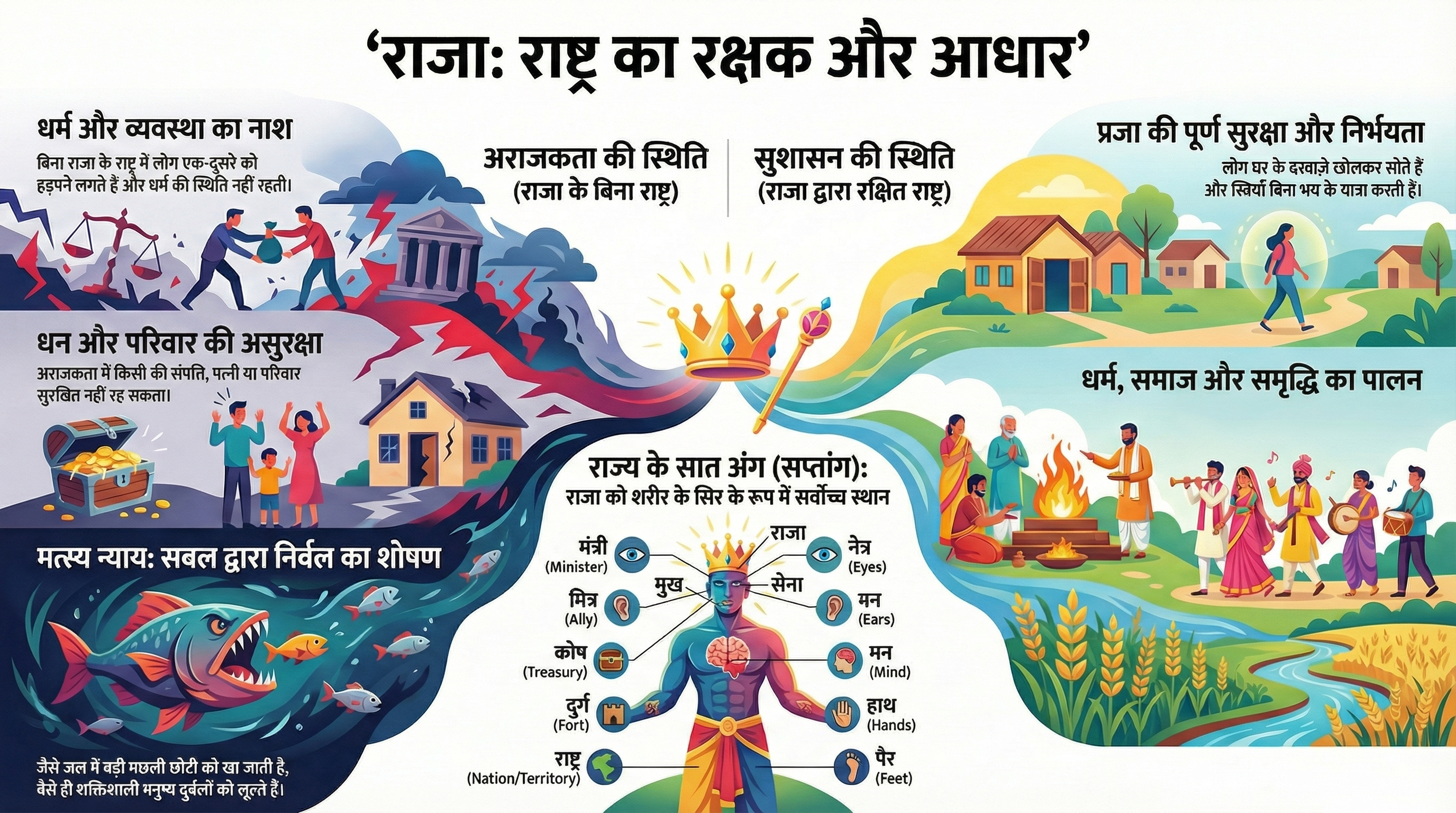 राजा: राष्ट्रका रक्षक और आधार