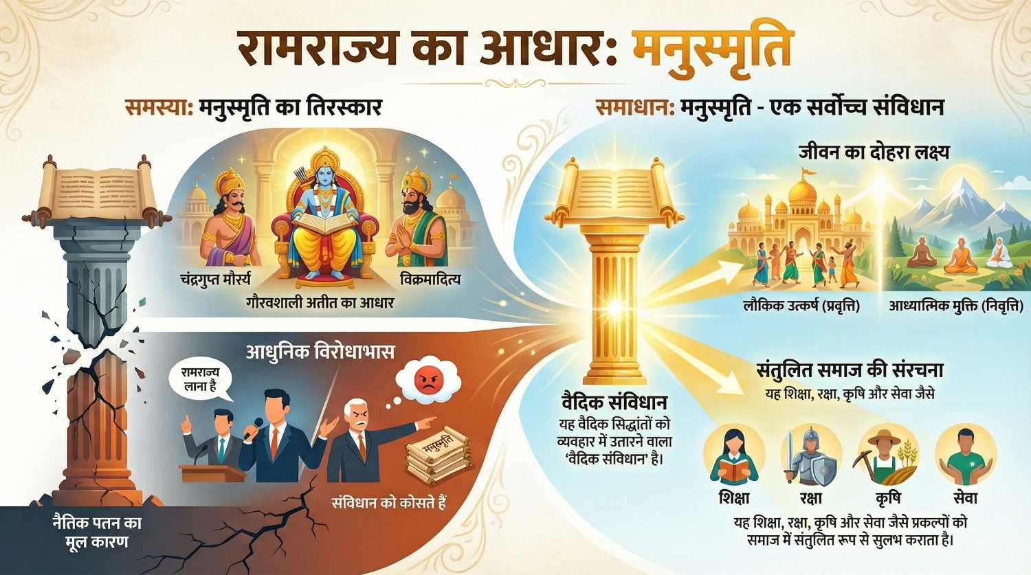 रामराज्य का आधार - मनुस्मृति