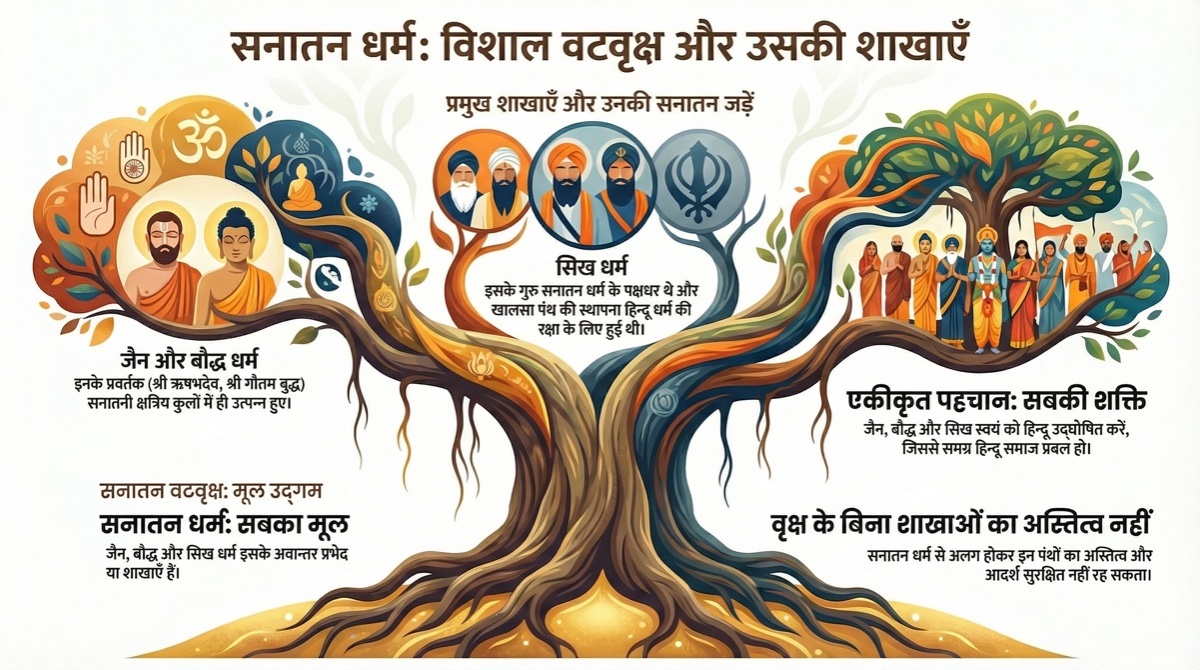 सनातन धर्म: वटवृक्ष और उसकी शाखाएँ