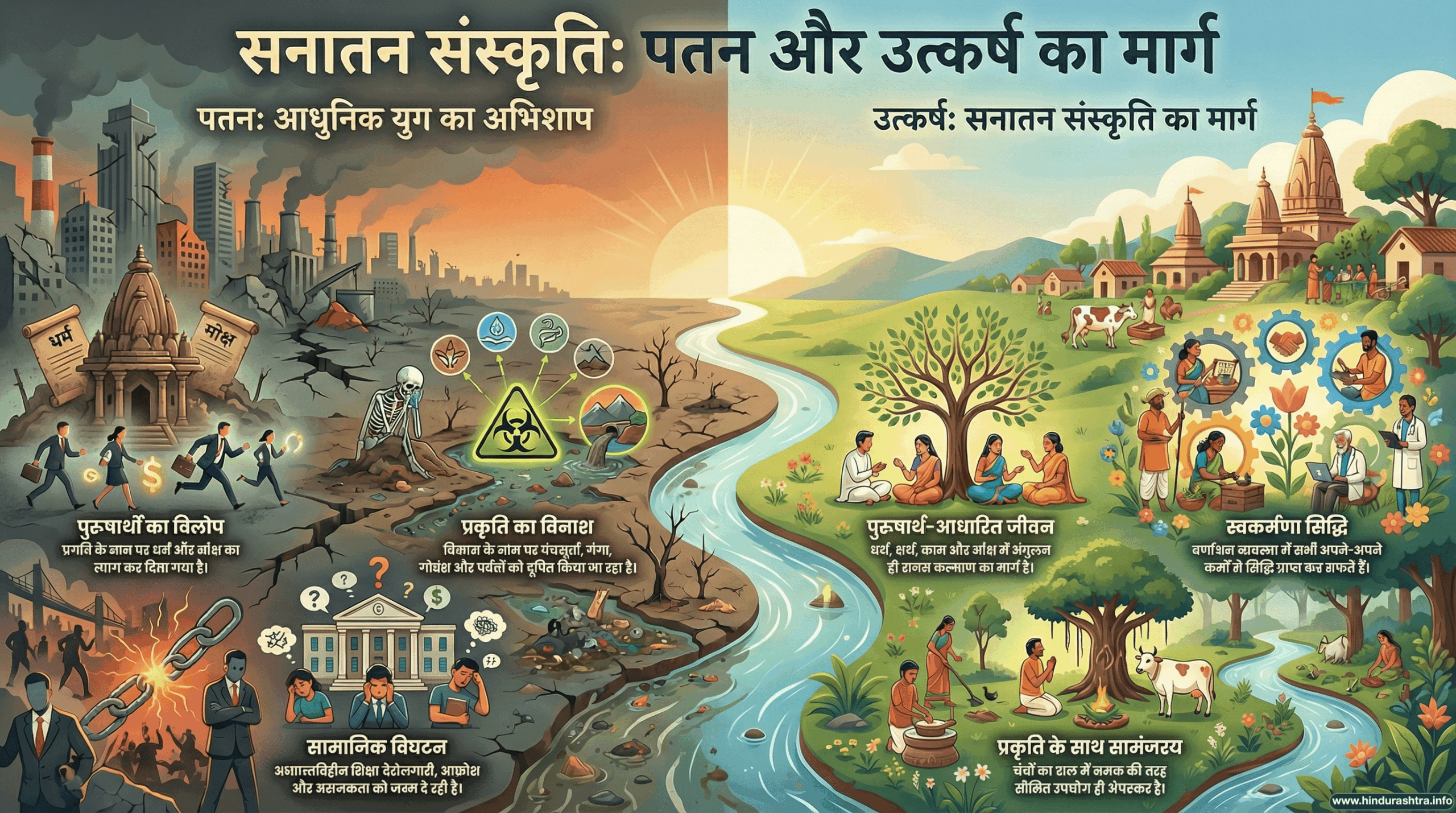 सनातन संस्कृति: पतन और उत्कर्षका मार्ग