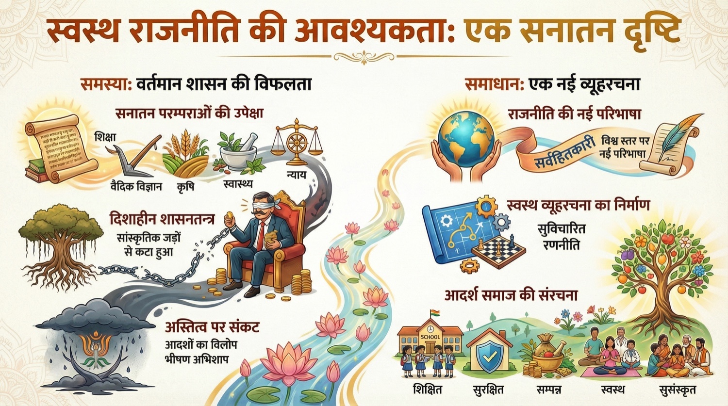 स्वस्थ राजनीति की आवश्यकता: सनातन दृष्टि