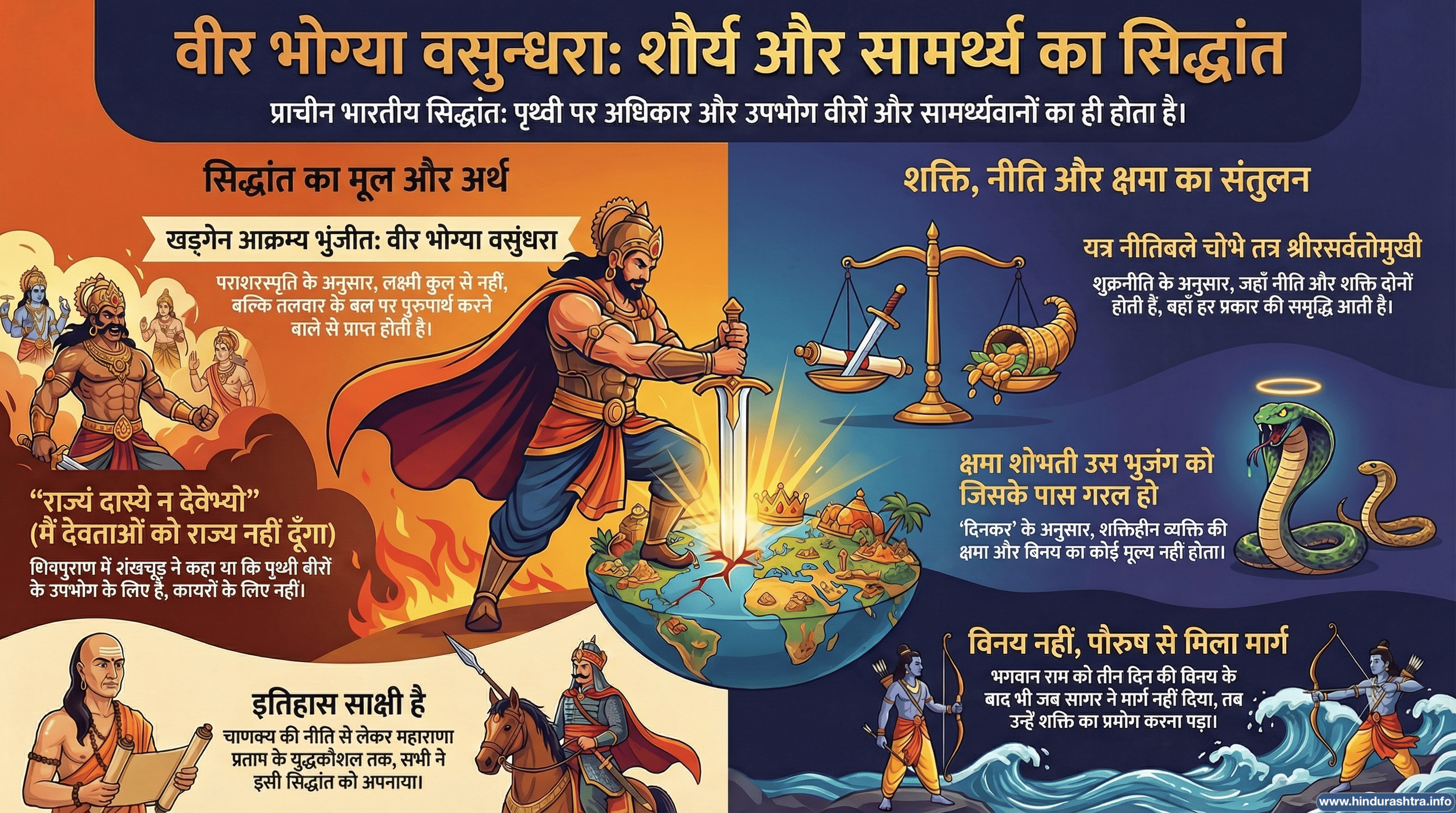 वीर भोग्या वसुन्धरा: शौर्य और सामर्थ्यका सिद्धान्त