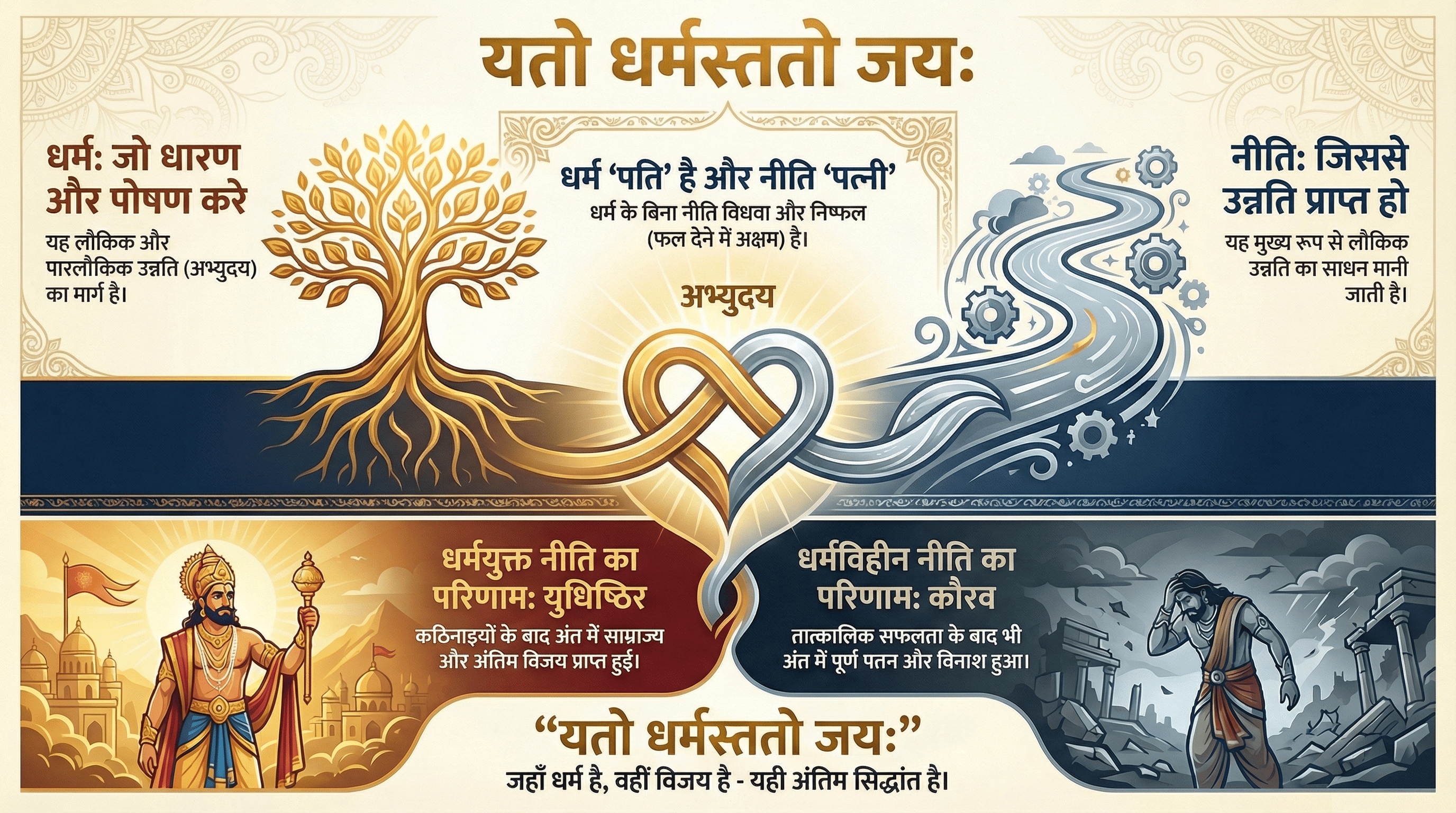 धर्म और नीति का परिणाम