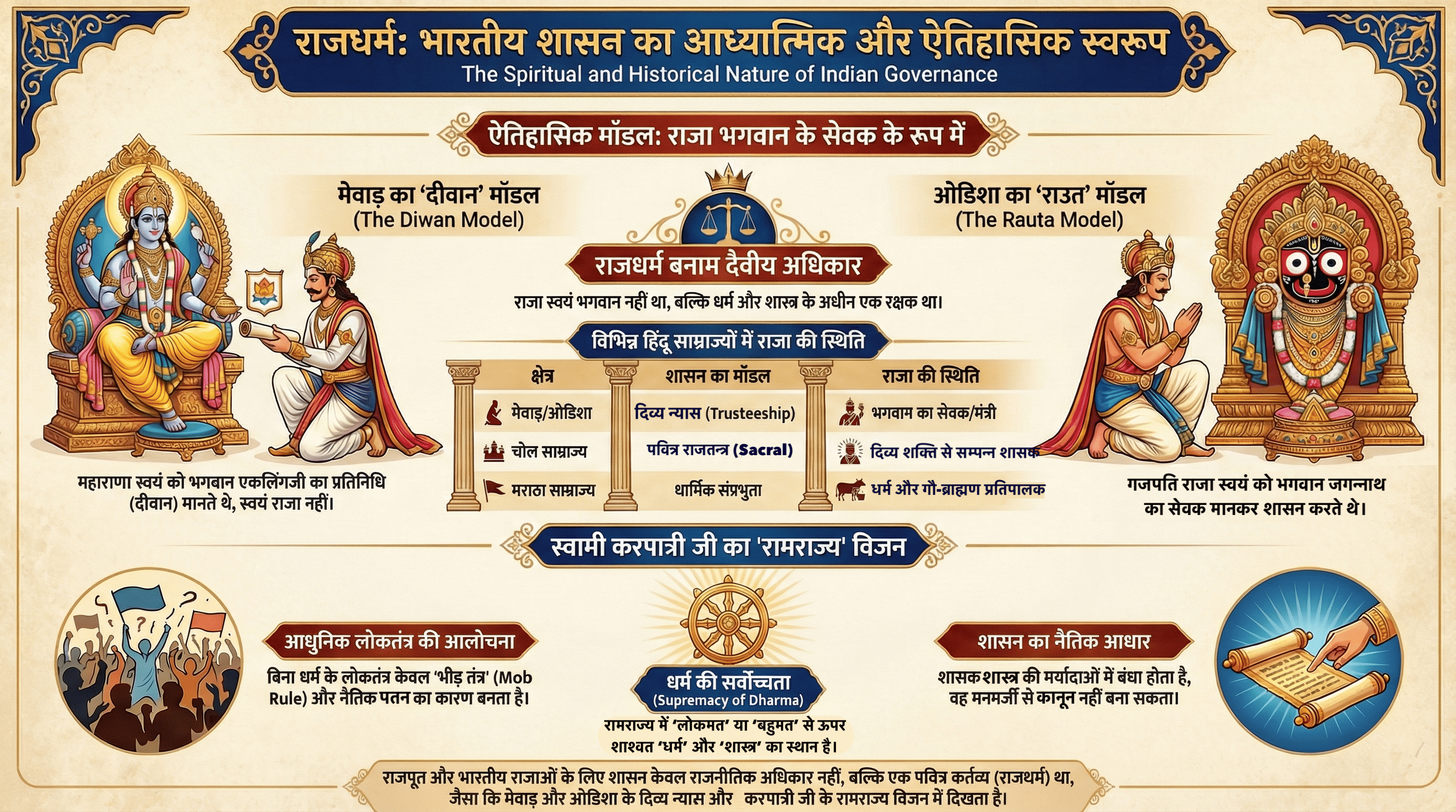 सनातन राजतन्त्र: भारतीय शासन का आध्यात्मिक और ऐतिहासिक स्वरूप