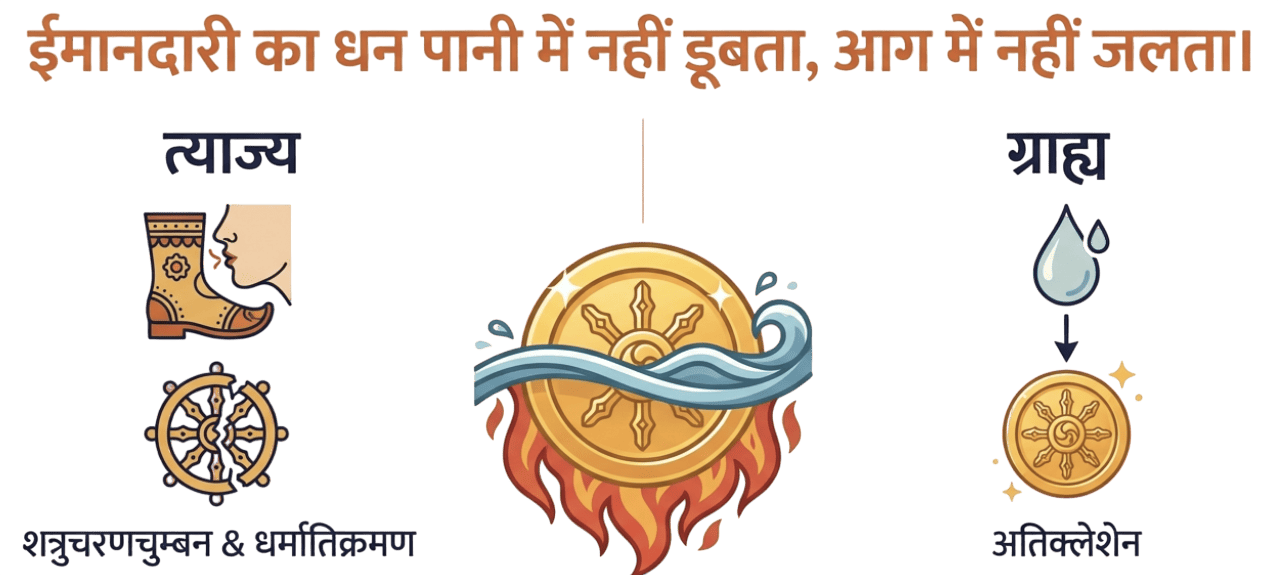 ईमानदारीकी कमाईसे सुख-शान्ति