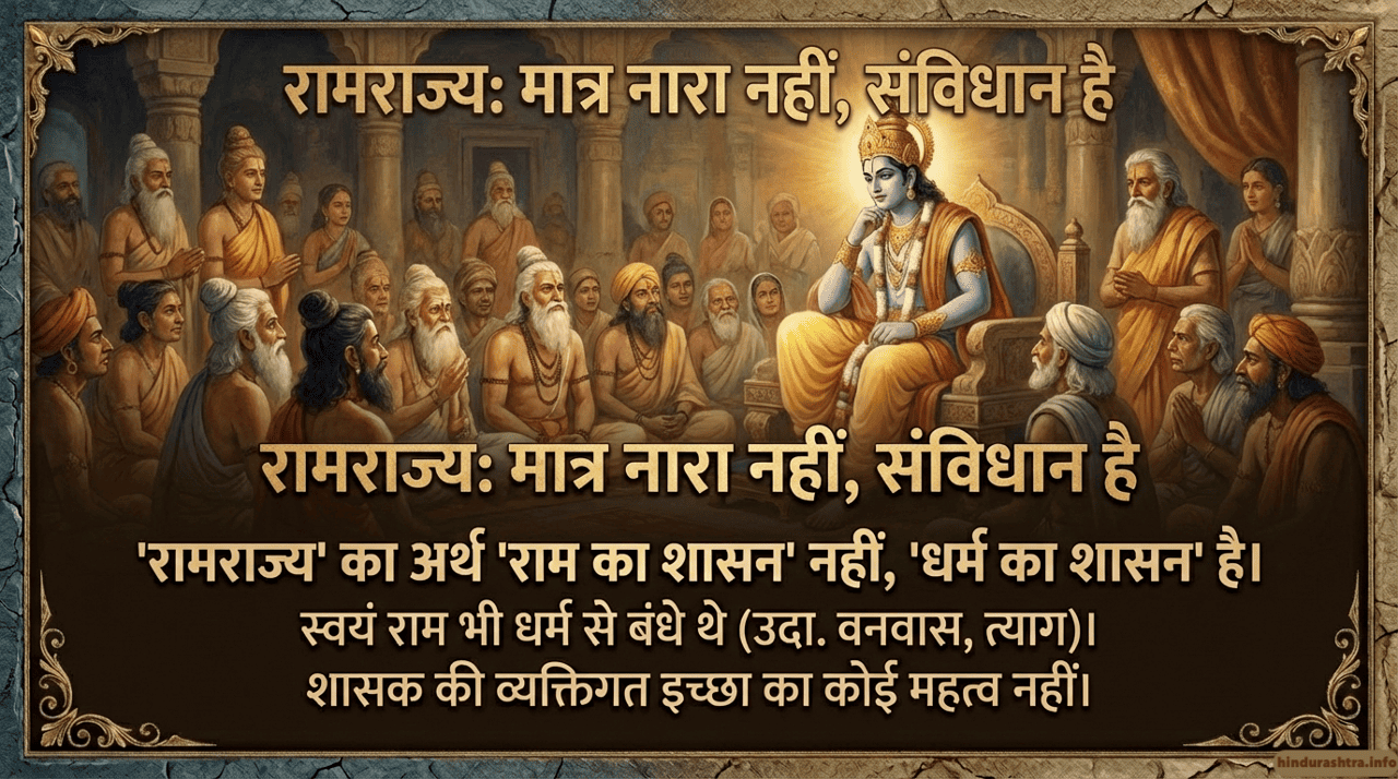 रामराज्य केवल नारा नहीं, संविधान है