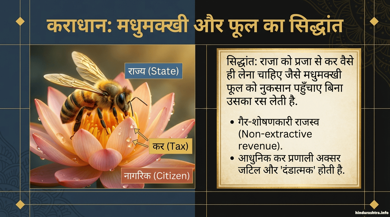 कराधान: मधुमक्खी और फूल का सिद्धान्त