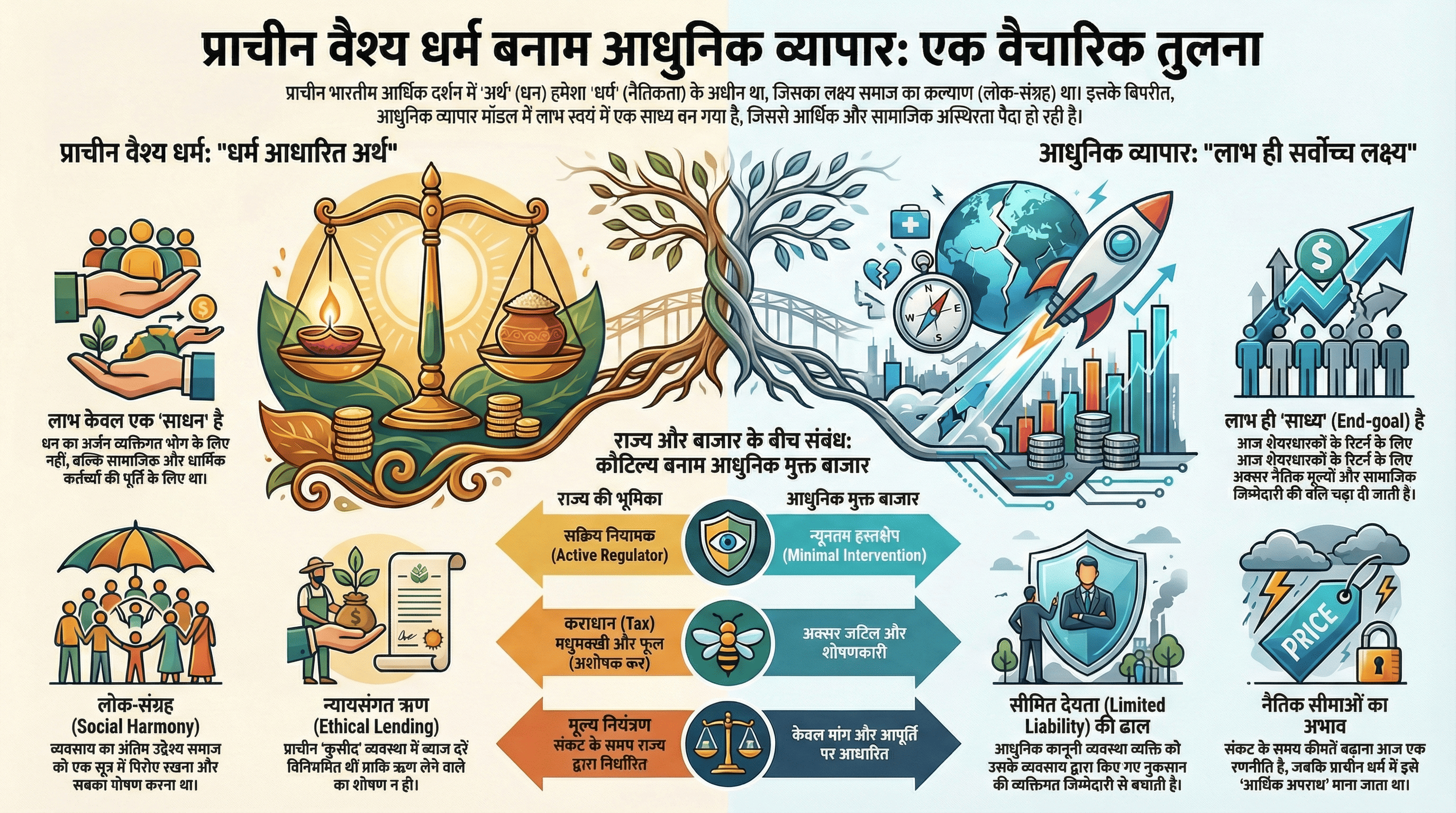 प्राचीन वैश्य धर्म बनाम आधुनिक व्यापारतन्त्र